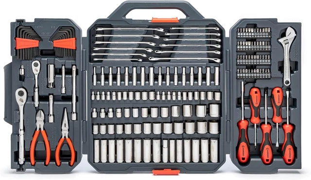 180-Piece Professional Tool Set with Storage Case - Complete Toolkit