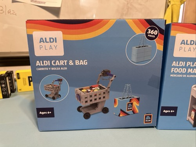 #ad #ad ALDI Play Cart amp; Bag Set 360 Pieces Toy Shopping Cart New $14.99