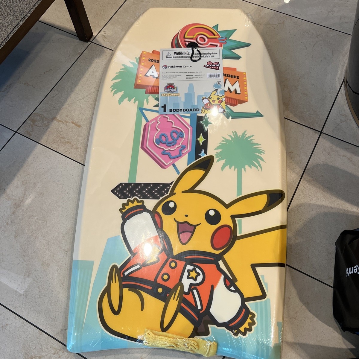 2025 Pokemon World Championships Pikachu Bodyboard Boogie