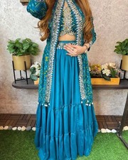 LEHENGA KOTI INDIAN BOLLYWOOD WEDDING PARTY PAKISTANI WEAR READYMADE