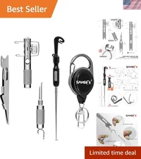 Essential Fishing Accessory: Hook Tying Tool, Loop Tyer & Zinger Retractor