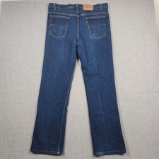 Vintage Levis 517 Jeans 38x34 Actual 36x32 Blue Orange Tab Bootcut Made In USA
