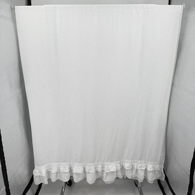 Mooshop White Linen Rustic Style King Size Sheet Set MSRP $475 Home Linens