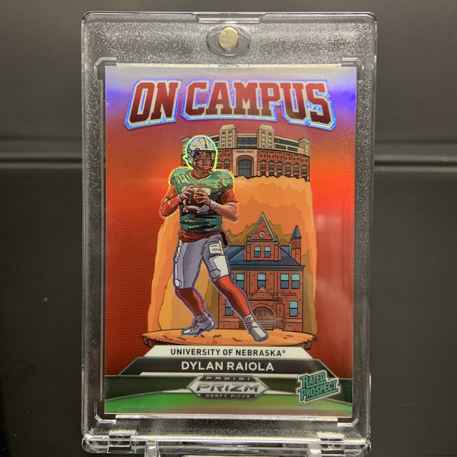 2024 Prizm Draft Picks Dylan Raiola RC Rated Prospect On Campus Prizm Case Hit