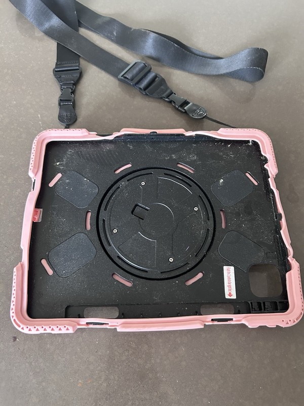 SUPFIVES Case for iPad Pro Case With Strap - Pink