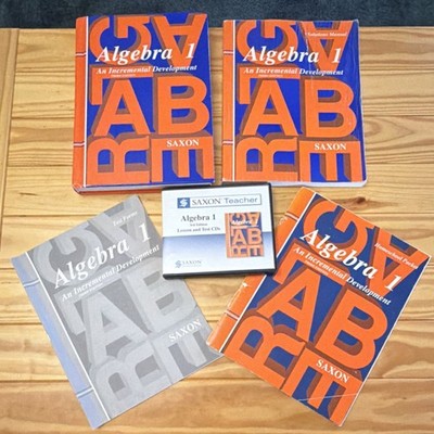 Saxon Algebra 1 Kit:  Text, Solution Manual, Test Forms, Homeschool Packet, CDs