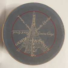 Vintage Midcentury Vogue Mont Chicago New York French Themed Hat Box