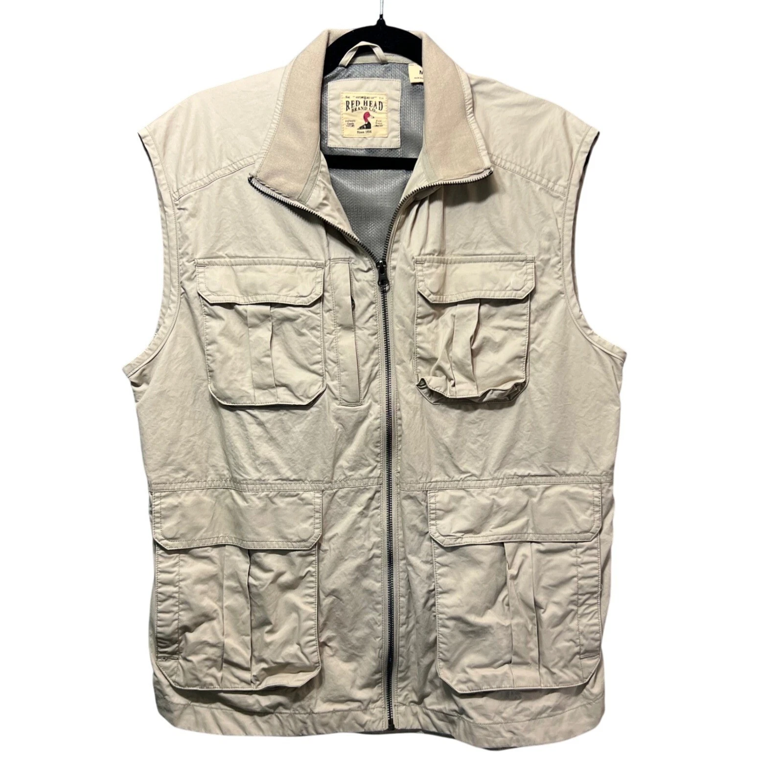 Red Head Fishing Vest Tan Multi Pocket Mesh Lined Men's M Utility Safari Hunting
Opens in a new wind