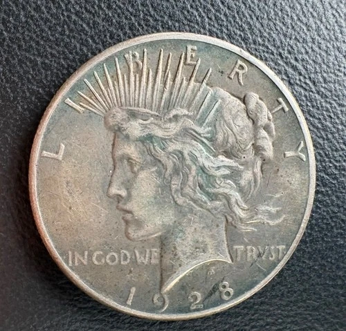 1928-P Peace Silver Dollar VF Details - Key Date! 360,649 Minted Philadelphia