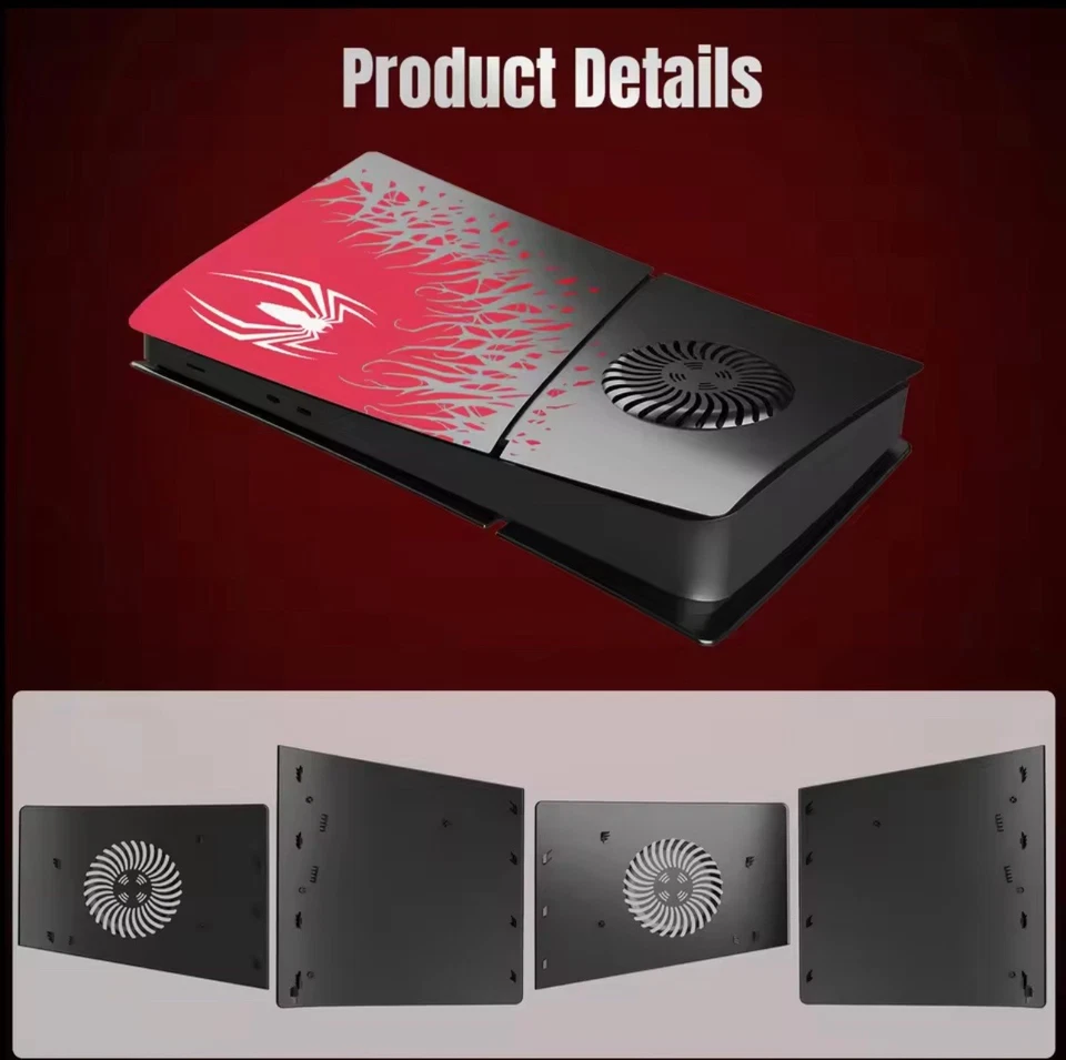 Spider-Man 2 Limited Edition Console Covers for PlayStation 5 Digital (Open Box) - Image 4 of 4