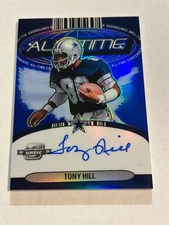 2024 CONTENDERS OPTIC TONY HILL 19/50 ALL TIME BLUE ON CARD AUTO COWBOYS SP TN2
