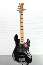 Squier Classic Vibe '70s Jazz Bass V - Black with Maple Fingerboard