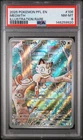 2025 Pokemon Pfl En-Phantasmal Flames #106 Meowth Illustration Rare PSA 8