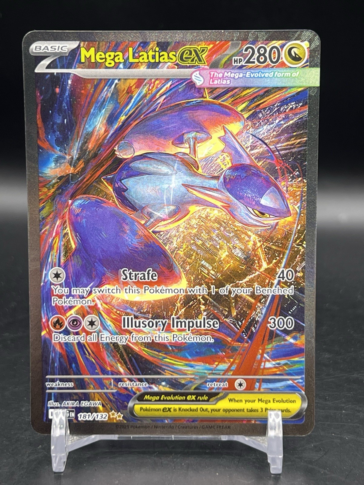 Pokemon TCG Mega Latias ex 181/132 Mega Evolution Special Illustration Rare NM