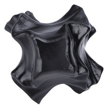 Modern Vase Black Minimalist Desktop Decoration Resin Flower Vase For Living BL
