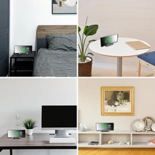 Digital Alarm Clock with Temp & Humidity, 3 Custom Alarms, Snooze, for Bedroom