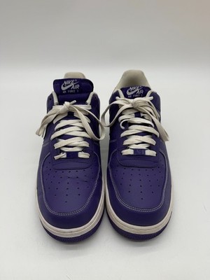 Nike Air Force 1 One Low Court Purple White Men Sz 12 Sneakers 488298-500