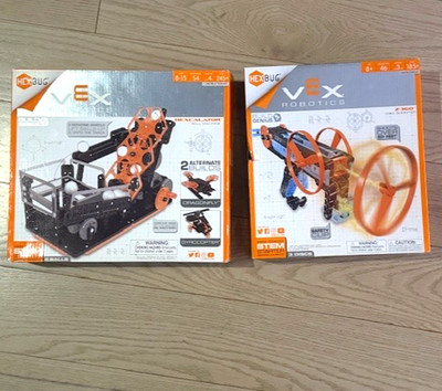 Hexbug Z-360 Disc Shooter & Hexcalator Ball Machine   Brand new Lot of 2  in box