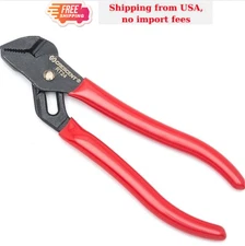 4-1/2 in. Mini Straight Black Oxide Tongue and Groove Pliers with Dipped Grip