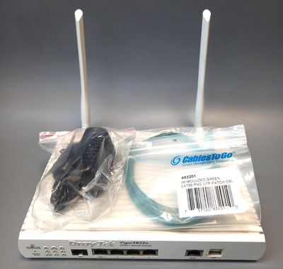 DrayTek Vigor2832n ADSL2 - Security Firewall - Antennen & UK PSU [10A]