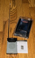 Vintage Radio Shack AM/FM Pocket Radio Model 1200586 AS IS No Battery Cover Used