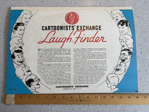 Vintage 1961 Cartoonists Exchange Laugh Finder Cartoon Suggestive Spin Dial
