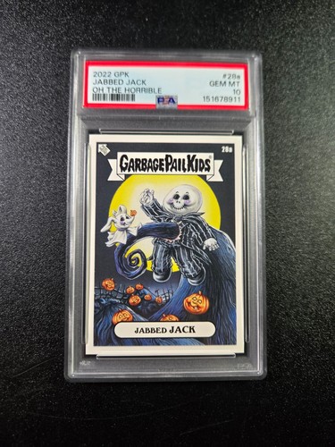 PSA 10 Jack Skellington Nightmare Before Christmas Garbage Pail Kids Jabbed Jack