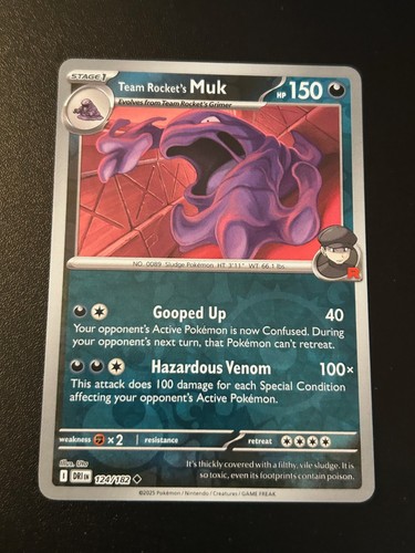 Team Rocket's Muk 124/182 Reverse Holo Uncommon SV10: Destined Rivals NM - Picture 1 of 2