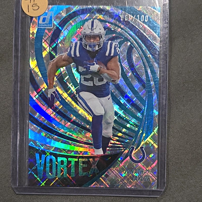 Panini Donruss 2022 Vortex VTX-11 Jonathan Taylor Colts Cosmic 083/100