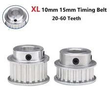 XL 10mm 15mm Timing Belt Pulley 20-60 Teeth Keyway Key Bore for CNC / Step Motor