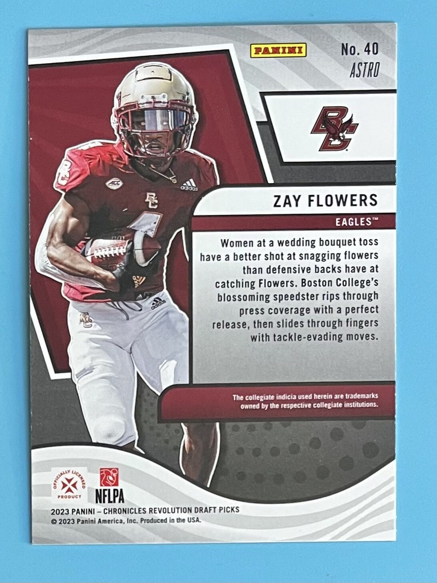 Zay Flowers 2023 Panini Chronicles Draft Picks Revolution Astro