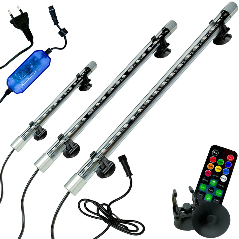 barra led lampada neon per acquario impermeabile immersione rgb tubo 25 45 73 cm - Immagine 4 di 4