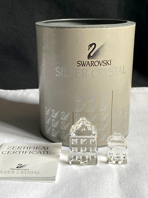 SWAROVSKI クリスタルシティシリーズ　Houses Set 1 SWAROVSKI CRYSTAL CITY – HOUSES SET 1 158980 BOXED WITH
