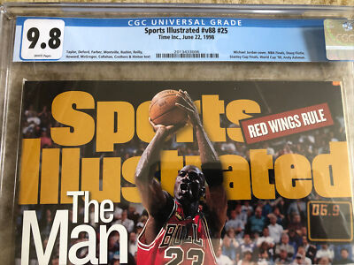 Sports illustrated 1998 Michael Jordan CGC 9.8 1st ( tied