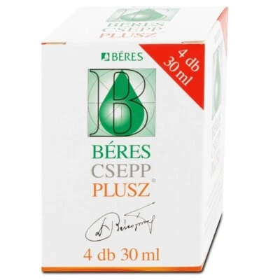 BERES PLUS Drops Béres csepp plusz 4x30ml Immune System Supplement UK Stock