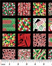 Sweet Tooth Candy Store Treats Cotton Quilting Fabric Panel 4966 Benartex 