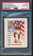 PSA 10 CHARLES BARKLEY 1991-92 Skybox Mark & See Minis Olympic Team USA GEM MINT
