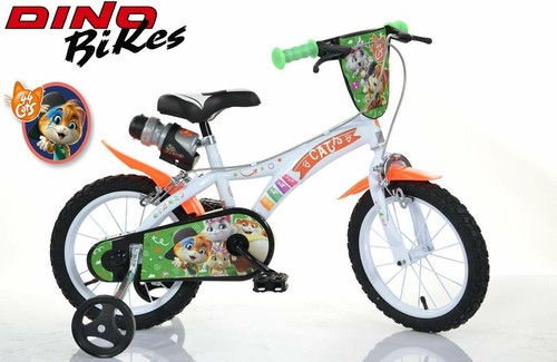 BICI 44 GATTI 16 PER BAMBINO 5-8 ANNI DA 115 A 140 CM DINO BIKES | eBay