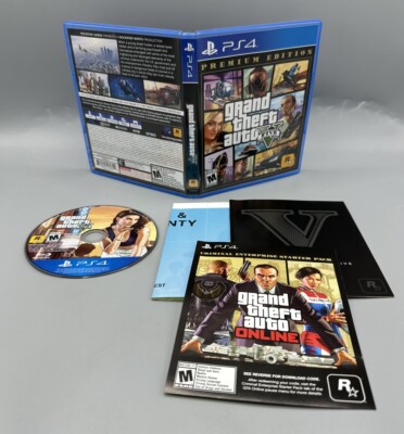 Grand Theft Auto V GTA 5 PS4 (Sony PlayStation 4, 2013) Pre Owned CIB W/ Map
