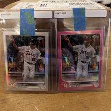 2022 Topps Chrome Jose Siri #204 Pink Refractor RC Houston Astros & Base Chrome