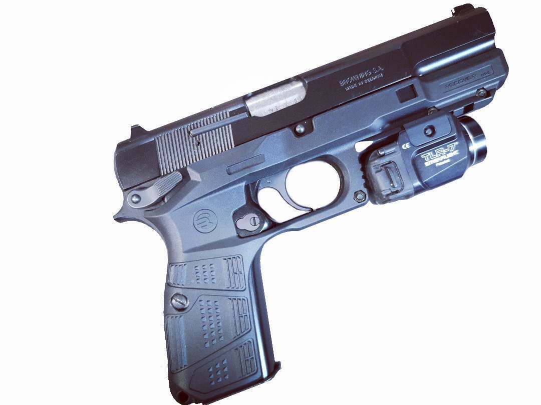 Recover Tactical HPC Grip and Rail System Fn/browning Hi Power Tan