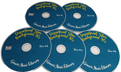 Department Store Generic music Audio 5-CD set 1950s Elevator Background