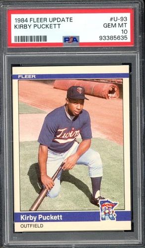 1984 Fleer Update U93 Kirby Puckett PSA 10 (GEM MINT)