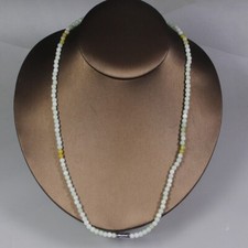 1 pc 520 mm Certified Green 100 Natural A Jade Jadeite 4 mm Bead Necklace 1883