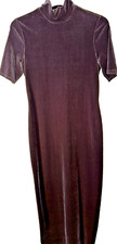 Laundry by Shelli Segal Black Velvet Dress 8 Cocktail Evening Formal Gown Zip