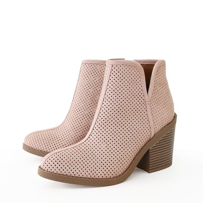 mauve ankle boots