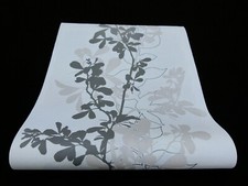 6846-15-8) 3 Rollen Vliestapeten mit schickem Desing "Welcome" weiss grau beige