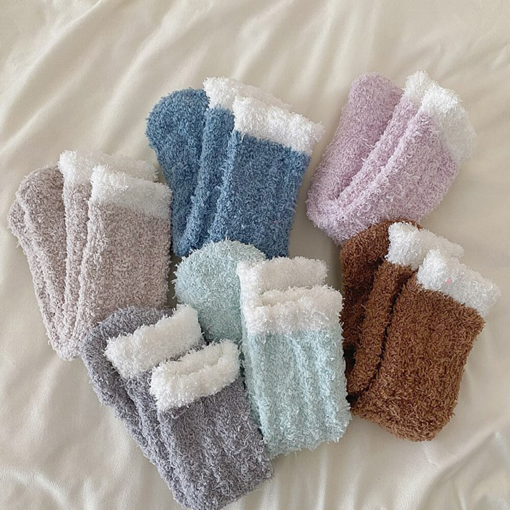 PANTOFOLA D’ORO Calze tubo centrale calze velluto corallo calze ispessite calze pavimento calze sonno