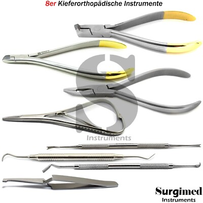 8er Kieferorthopädische Ligaturen Drahtschneide KFO Zange Bandsetzer Nadelhalter
