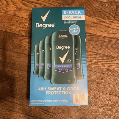 DEGREE MENS DEO Antiperspirant Deodorant - 2.7 oz-5 Pack
